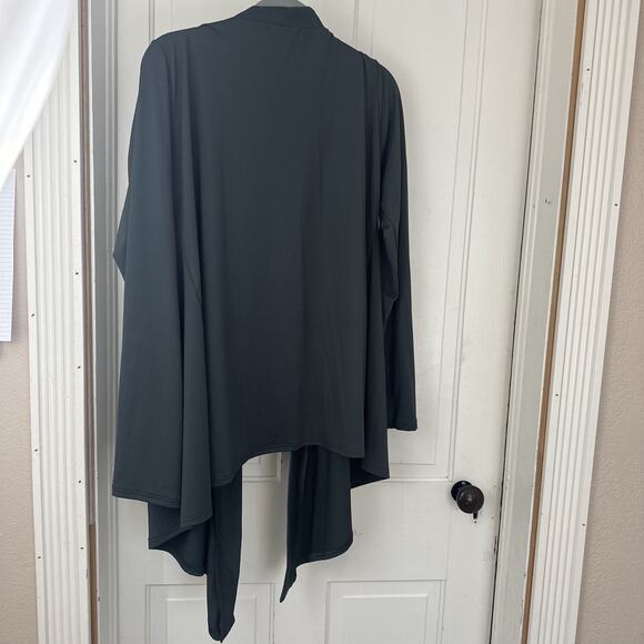 Quench Wear Women's Open Front Cardigan Stretch Long Sleeve Graphite Large - Picture 6 of 6